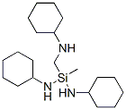 N,N'-dicyclohexyl[(cyclohexylamino)methyl]methylsilanediamine Struktur