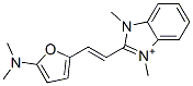 Benzimidazolium,  2-[2-[5-(dimethylamino)-2-furyl]vinyl]-1,3-dimethyl-  (8CI) Struktur