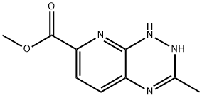 Pyrido[3,2-e]-as-triazine-7-carboxylic acid, 1,2-dihydro-3-methyl-, methyl ester (8CI) Struktur