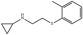 Cyclopropylamine, N-[2-(o-tolylthio)ethyl]- (8CI) Struktur