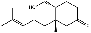 Cyclohexanone, 4-(hydroxymethyl)-3-methyl-3-(4-methyl-3-pentenyl)-, (3S,4R)- (9CI) Struktur