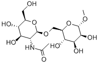 BETA-D-GLCNAC-[1->6]-ALPHA-D-MAN-1->OME Struktur