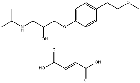 Metoprolol fumarate Struktur