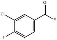 3-CHLORO-4-FLUOROBENZOYL FLUORIDE Struktur