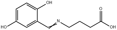 Butyric acid, 4-[(2,5-dihydroxybenzylidene)amino]- (8CI) Struktur