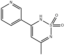 2H-1,2,6-Thiadiazine,3-methyl-5-(3-pyridyl)-,1,1-dioxide(8CI) Struktur