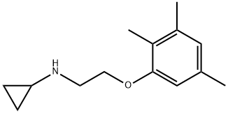 Cyclopropylamine, N-[2-(2,3,5-trimethylphenoxy)ethyl]- (8CI) Struktur