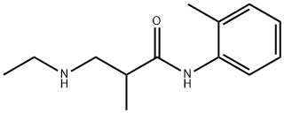 o-Propionotoluidide, 3-(ethylamino)-2-methyl- (8CI) Struktur