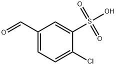 2-chloro-5-formylbenzenesulphonic acid Struktur