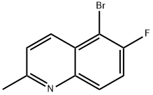 5-BroMo-6-fluoro-2-Methylquinoline Struktur