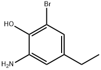 Phenol, 2-amino-6-bromo-4-ethyl- (9CI) Struktur