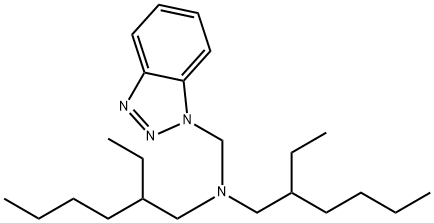 N,N-bis(2-ethylhexyl)-1H-benzotriazole-1-methylamine Struktur