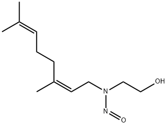 (Z)-2-((3,7-Dimethyl-2,6-octadienyl)nitrosoamino)ethanol Struktur