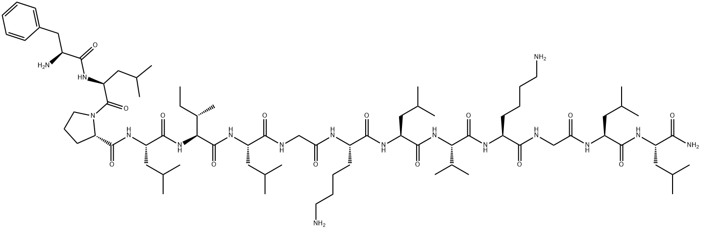 MAST CELL DEGRANULATING PEPTIDE HR-2 Struktur