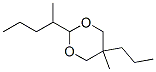 5-methyl-2-(1-methylbutyl)-5-propyl-1,3-dioxane  Struktur