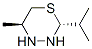 2H-1,3,4-Thiadiazine,tetrahydro-5-methyl-2-(1-methylethyl)-,trans-(9CI) Struktur