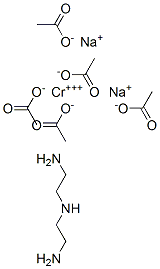 diethylenetriaminopentaacetic acid chromium disodium salt Struktur