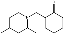 Cyclohexanone, 2-[(2,4-dimethyl-1-piperidinyl)methyl]- (9CI) Struktur