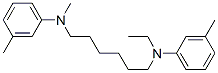 N,N'-Bis(m-methylphenyl)-N-methyl-N'-ethylhexamethylenediamine Struktur