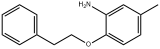 Benzenamine, 5-methyl-2-(2-phenylethoxy)- (9CI) Struktur