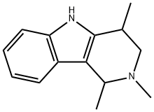 1H-Pyrido[4,3-b]indole,2,3,4,5-tetrahydro-1,2,4-trimethyl-(9CI) Struktur