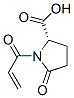 5-oxo-1-(1-oxoallyl)-L-proline Struktur