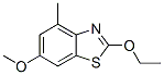 Benzothiazole, 2-ethoxy-6-methoxy-4-methyl- (9CI) Struktur