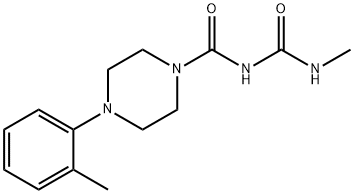 1-(4-Methylallophanoyl)-4-(o-tolyl)piperazine Struktur