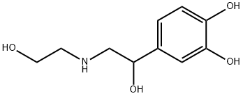 1,2-Benzenediol, 4-[1-hydroxy-2-[(2-hydroxyethyl)amino]ethyl]- (9CI) Struktur