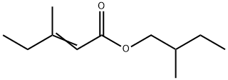 2-Pentenoic acid, 3-Methyl-, 2-Methylbutyl ester Struktur