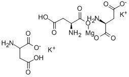 Magnesium potassium aspartate Struktur