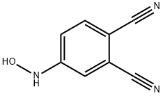 1,2-Benzenedicarbonitrile,  4-(hydroxyamino)- Struktur