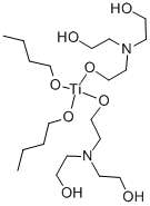 DIBUTANOLATOBIS(2,2',2''-NITRILOTRIETHANOLATO)TITANIUM(IV) Struktur