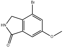 1H-Isoindol-1-one, 4-broMo-2,3-dihydro-6-Methoxy- Struktur