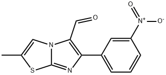 2-METHYL-6-(3-NITROPHENYL)IMIDAZO[2,1-B]THIAZOLE-5-CARBOXALDEHYDE Struktur