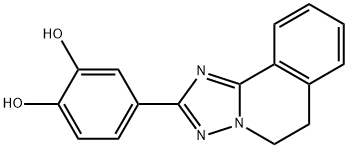 1,2-Benzenediol, 4-(5,6-dihydro(1,2,4)triazolo(5,1-a)isoquinolin-2-yl) - Struktur