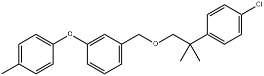 3-(4-Methylphenoxy)benzyl 2-(4-chlorophenyl)-2-methylpropyl ether Struktur