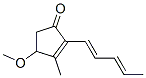 2-Cyclopenten-1-one,4-methoxy-3-methyl-2-(1,3-pentadienyl)-,(+)-(7CI) Struktur