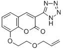 8-(2-(2-Propenyloxy)ethoxy)-3-(1H-tetrazol-5-yl)-2H-1-benzopyran-2-one Struktur