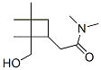 Cyclobutaneacetamide, 2-(hydroxymethyl)-N,N,2,3,3-pentamethyl- (9CI) Struktur