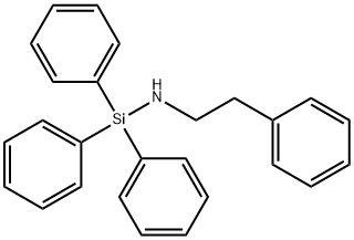 2-phenyl-N-triphenylsilyl-ethanamine Struktur