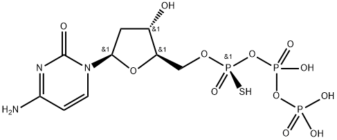 2'-DEOXYCYTIDINE-5'-O-(1-THIOTRIPHOSPHATE), RP-ISOMER SODIUM SALT Struktur