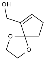 2-Hydroxymethyl-2-cyclopentenoneethyleneketal Struktur