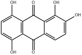 1,2,5,8-TETRAHYDROXYANTHRAQUINONE Structure