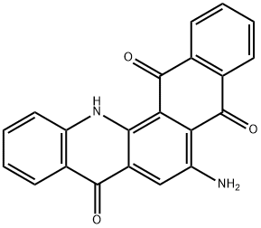 6-aminonaphth[2,3-c]acridine-5,8,14(13H)-trione Struktur