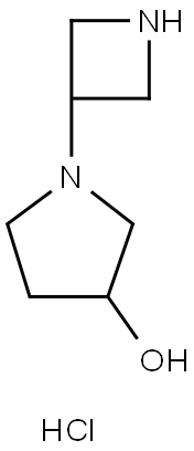 1-(3-AZETIDINYL)-3-PYRROLIDINOL DIHYDROCHLORIDE Struktur