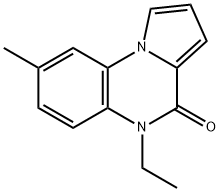 Pyrrolo[1,2-a]quinoxalin-4(5H)-one, 5-ethyl-8-methyl- (9CI) Struktur