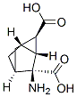 Tricyclo[2.2.1.02,6]heptane-1,3-dicarboxylic acid, 3-amino-, (1S,2R,3S,4S,6S)- (9CI) Struktur