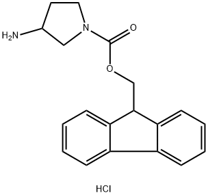 3-AMINO-1-N-FMOC-PYRROLIDINE HYDROCHLORIDE
 Struktur