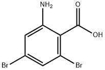 2-Amino-4,6-Dibromobenzoic Acid Struktur